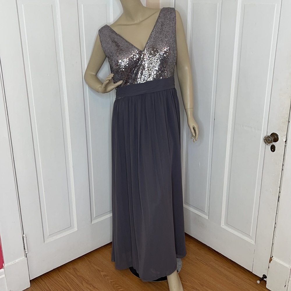 Jasmine Silver and Gray Sequin Dress